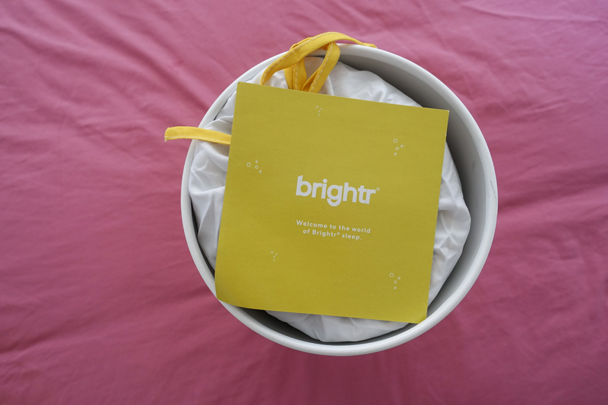 brightr sleep pillow in bag